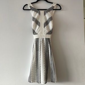 Adelyn Rae white and black sundress